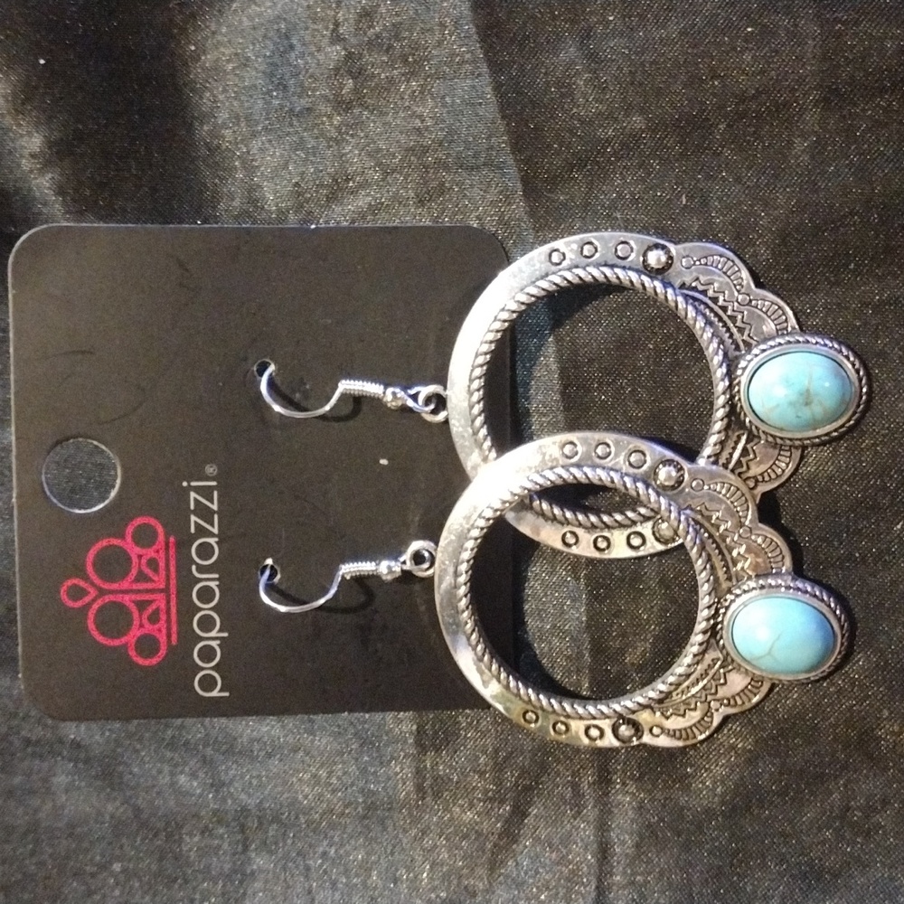 Southwest style Torquoise Paparazzi Earrings
